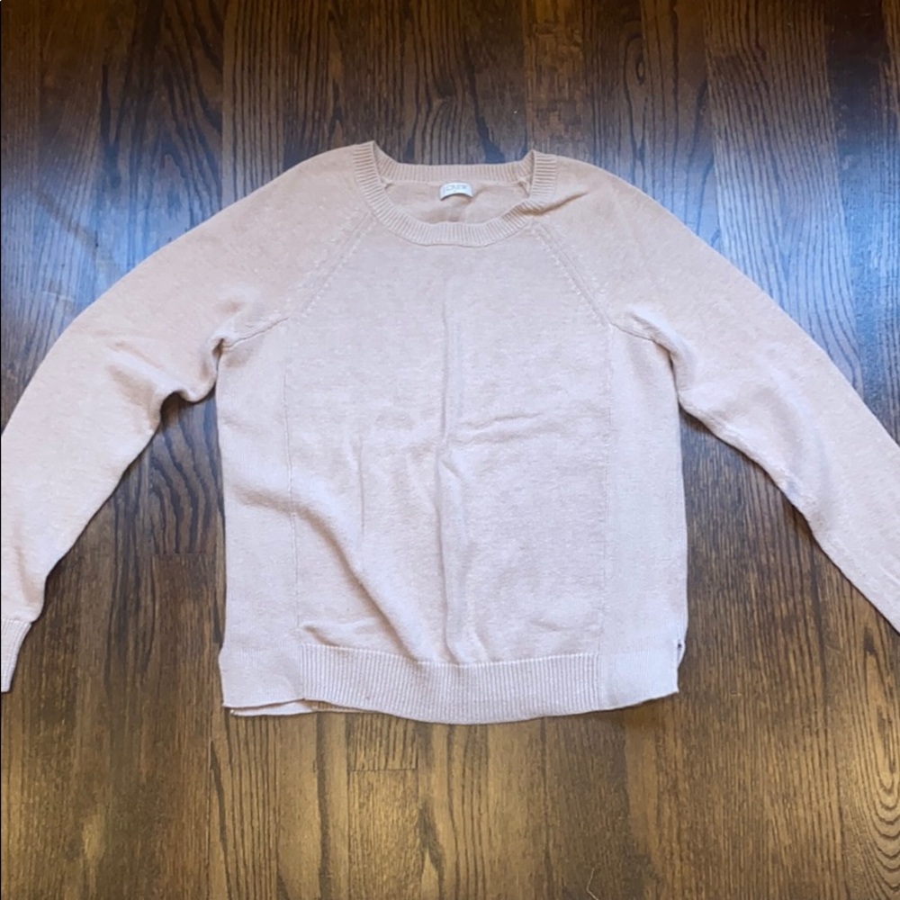 J.Crew tan crewneck sweater